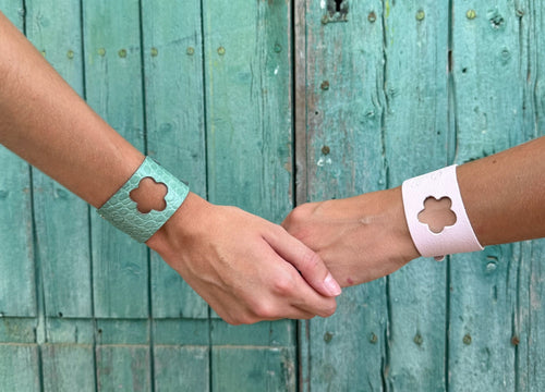 Light Pink Leather Bracelet