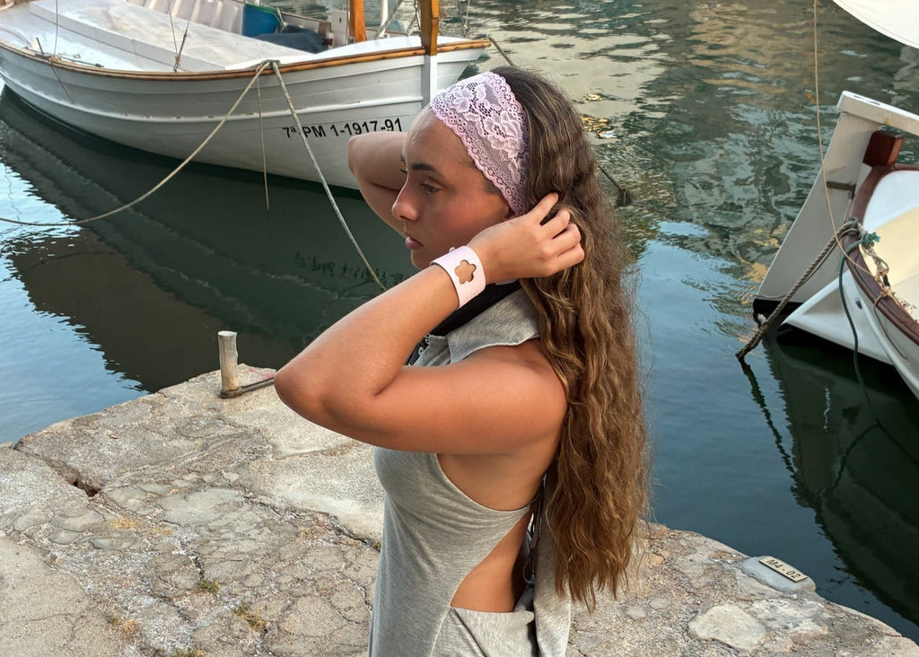 Light Pink Leather Bracelet