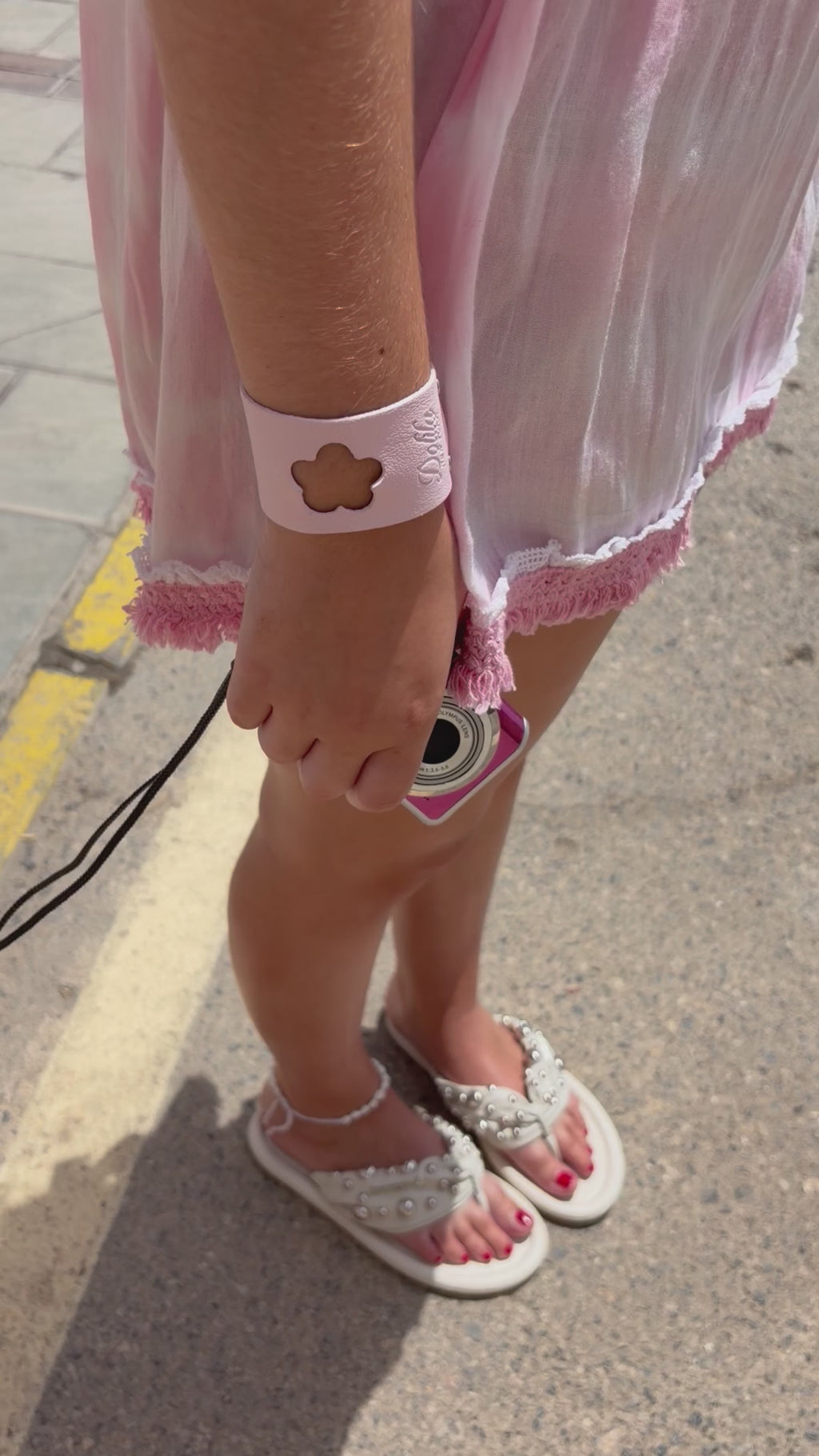 Light Pink Leather Bracelet